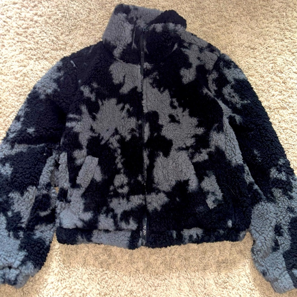 Sage Collective Zip-Up Furry Coat